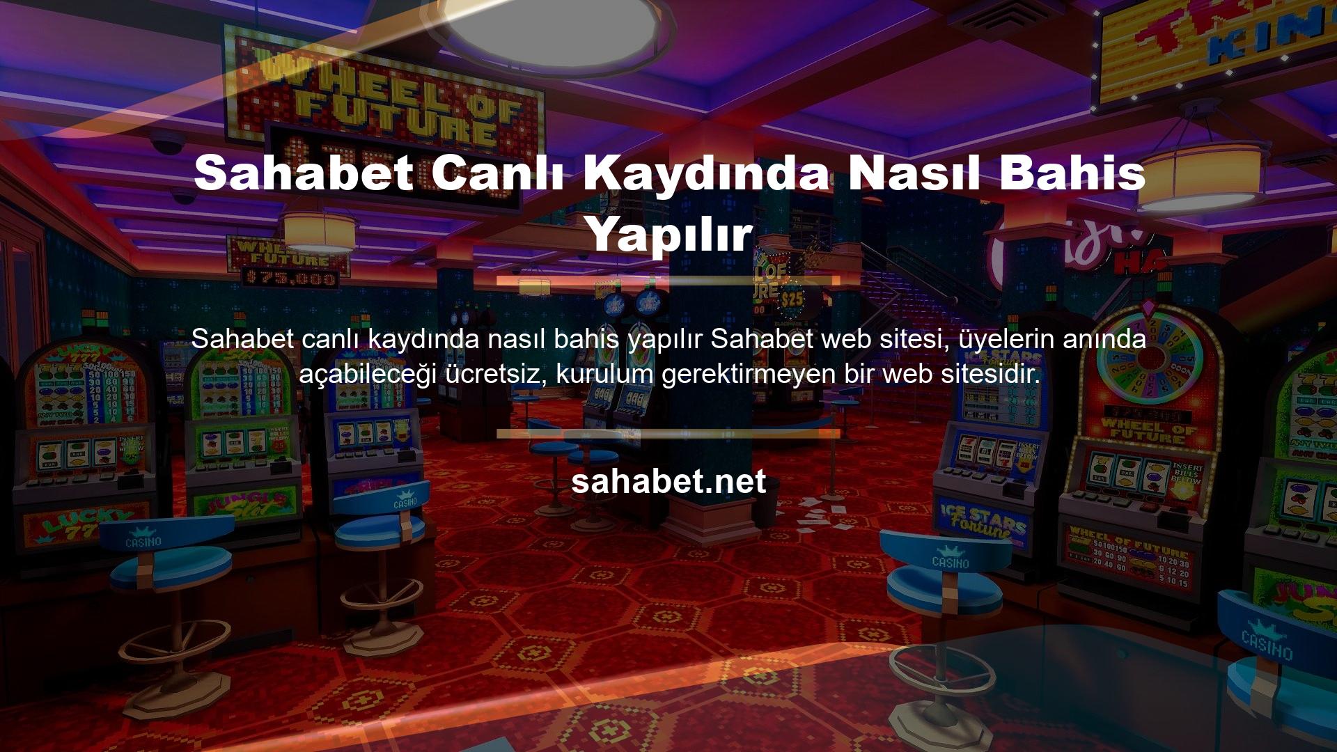 Sahabet Canlı Casino, gerçek oyunlar oynamak için tasarlanmıştır